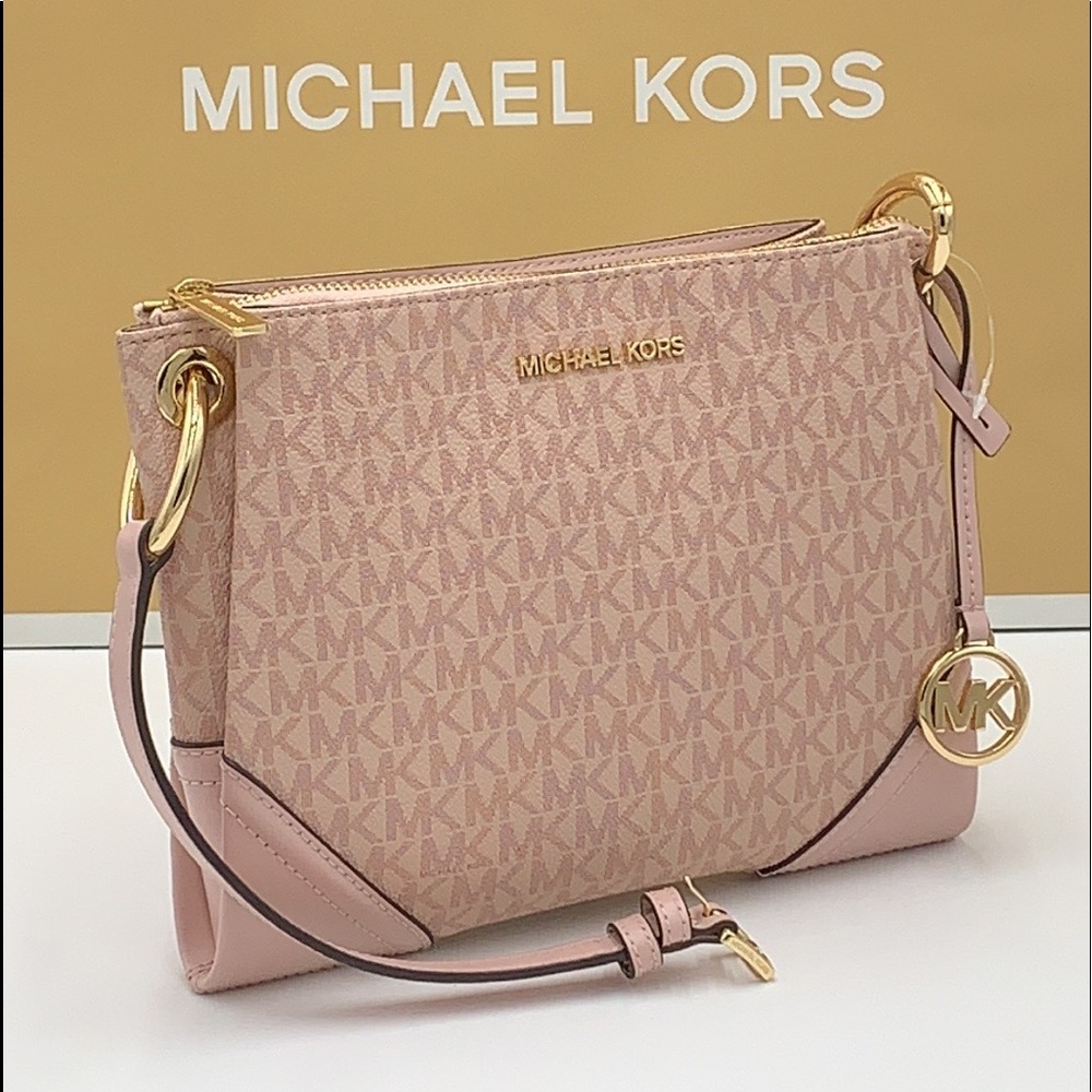 MICHAEL KORS NICOLE LG TRIPLE COMPARTMENT CROSSBODY - Picture 3 of 16